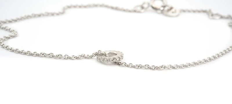 zlatý náhrdelník přívěsek řetízek bílé zlato s diamanty