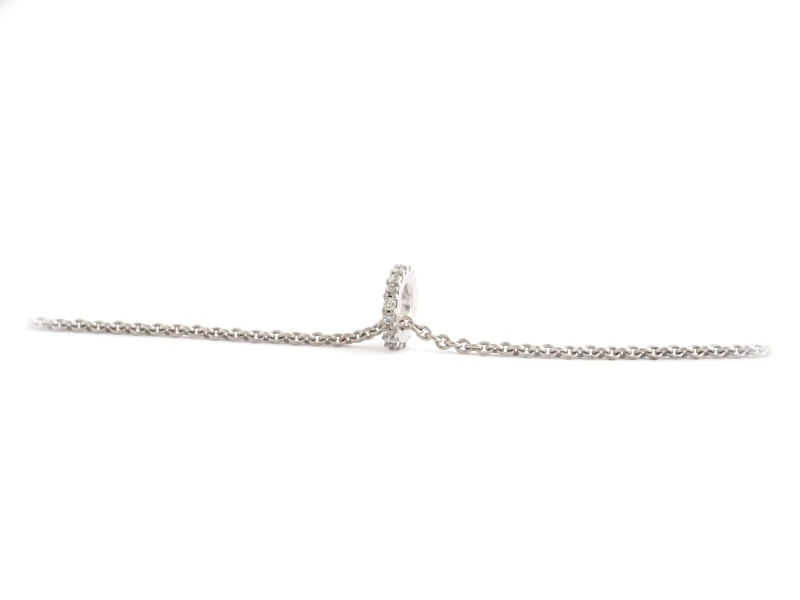 zlatý náhrdelník přívěsek řetízek bílé zlato s diamanty